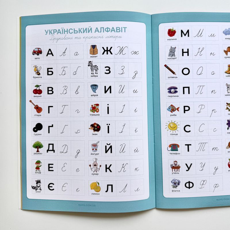 Прописи. Друковані та прописні літери і цифри